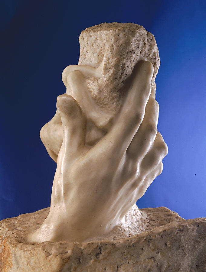 Genesis Photograph - The Hand Of God, 1898 Marble by Auguste Rodin