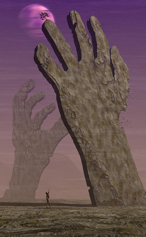 The Hands Digital Art by Matthew Lindley