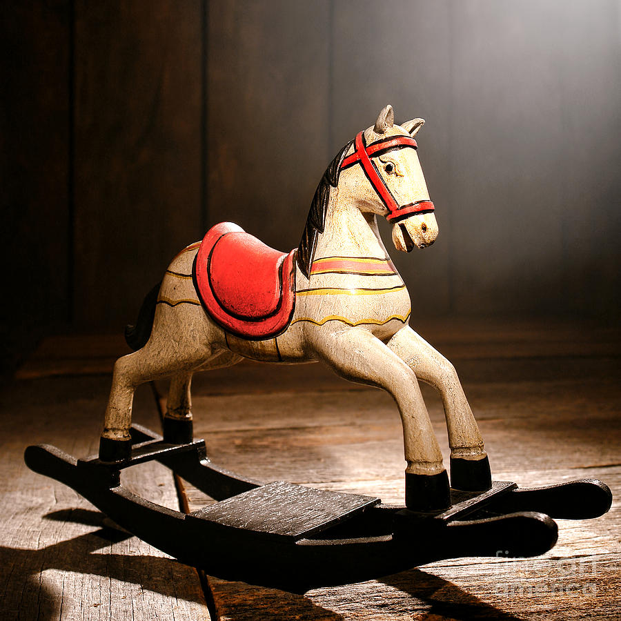 The Happy Little Rocking Horse in the Attic Photograph by Olivier Le Queinec