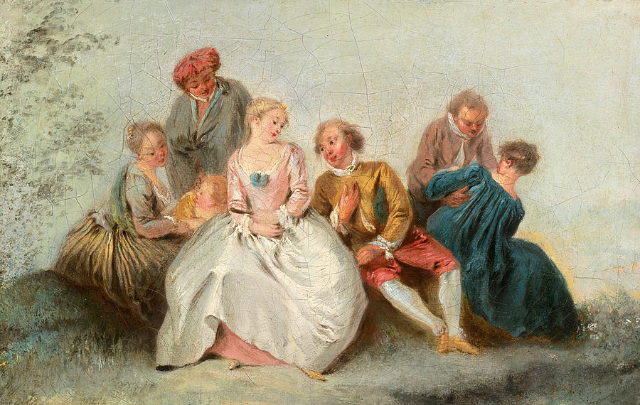 The Happy Lovers Painting by Jean-Baptiste Pater