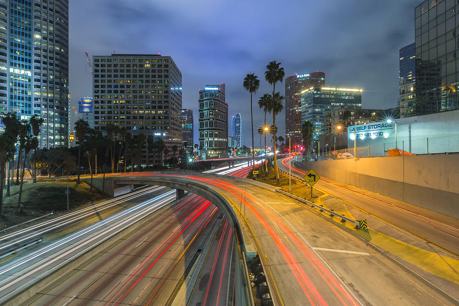 Dodger Stadium at Sunset by Nadim Baki