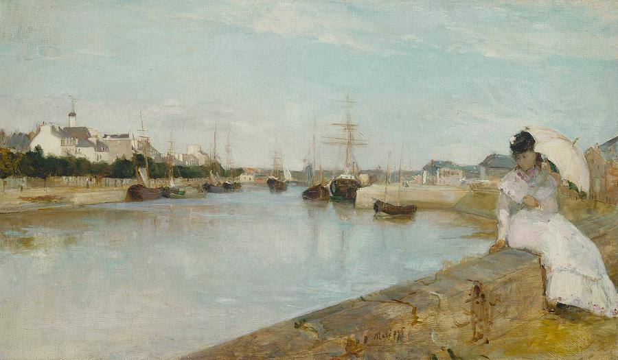 The Harbour at Lorient Painting by Berthe Morisot