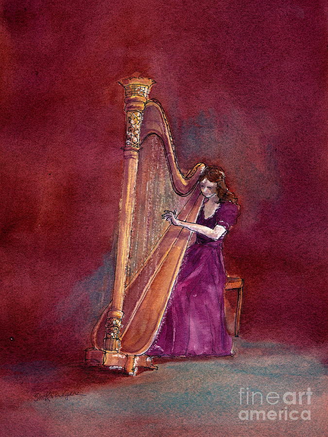 The Harpist Painting by Suzanne Krueger