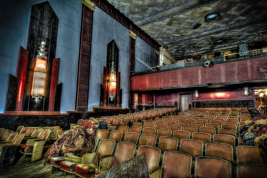 Architecture Photograph - The Haunted Cole Theater by David Morefield