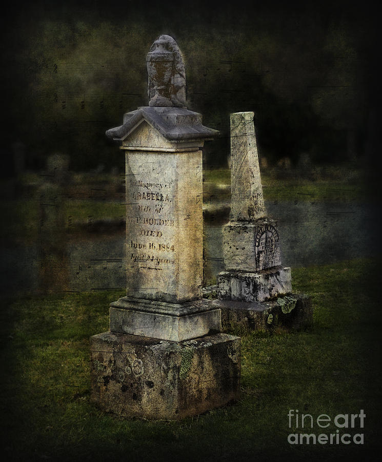 Cemetery Photograph - The Haunting of Arabella by Lori Schneider