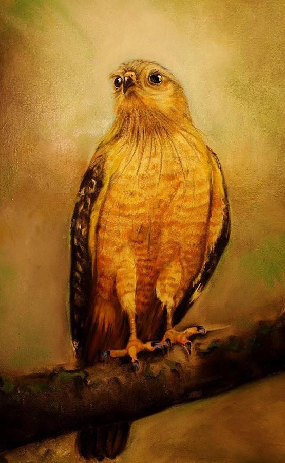 The Hawk Painting by Jean Cormier
