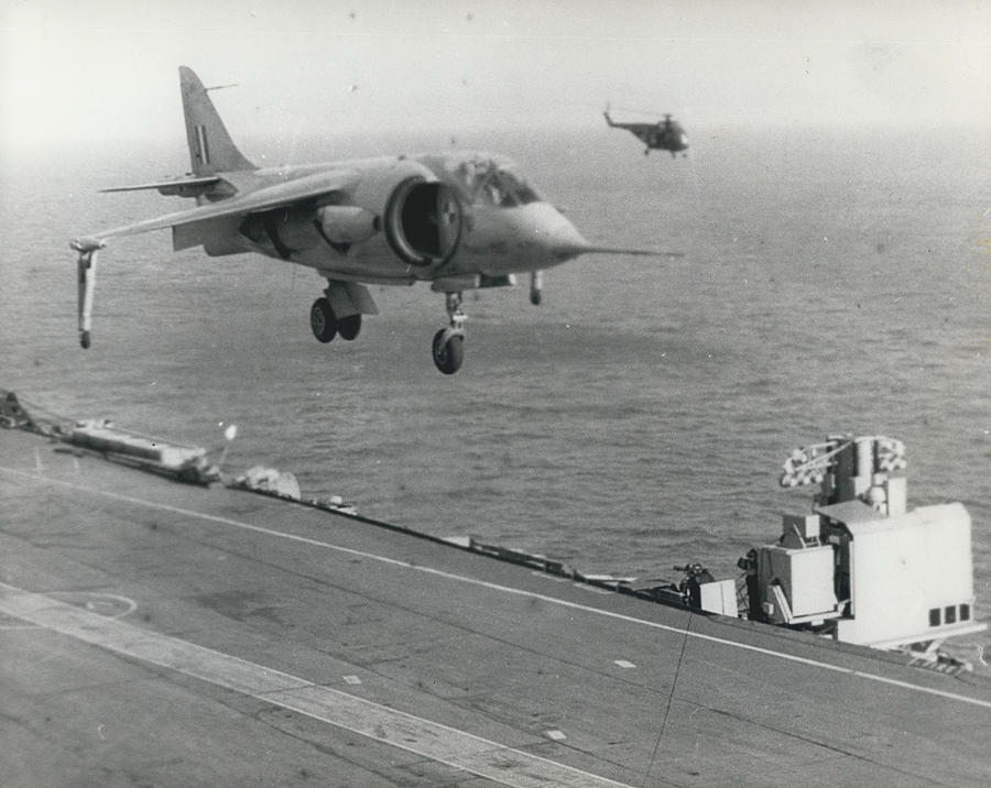 The Hawker P. 1127 Makes Vertical Landing On Aircraft Carrier ...