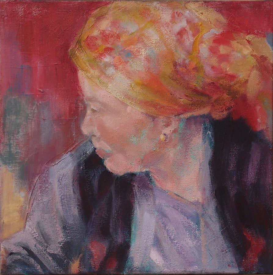 Hat Painting - The Headscarf by Pamela Rubinstein