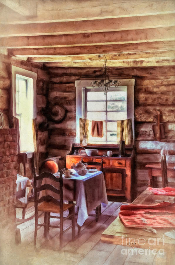 Cabin Photograph - The Heart Of The Home by Lois Bryan