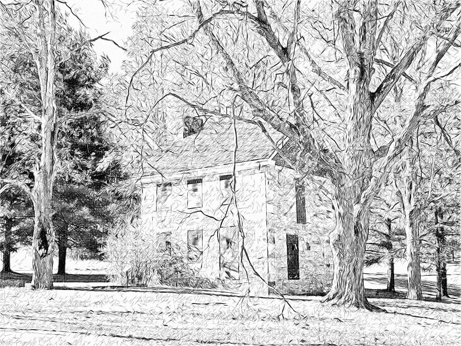 The Henry House in Mingo Creek Park Digital Art by Digital Photographic Arts