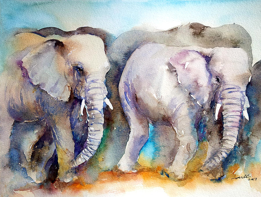 The Herd Painting by Arti Chauhan