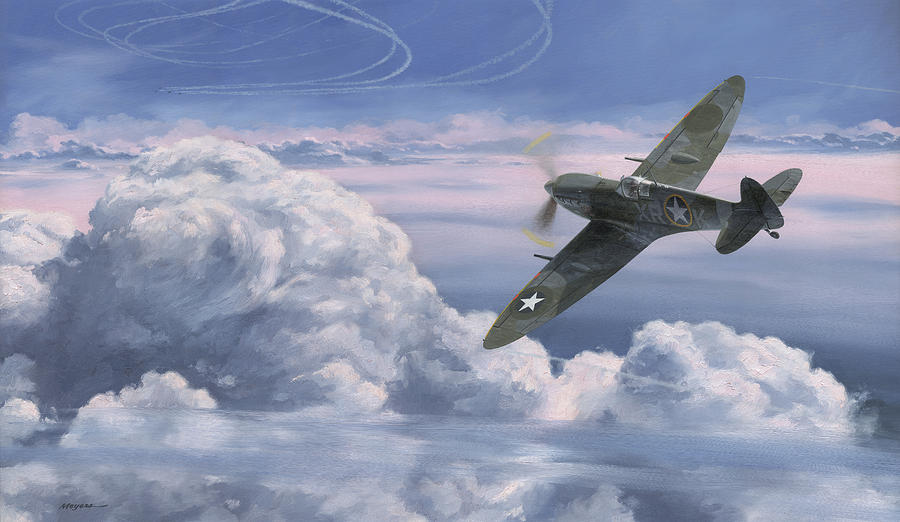 Spitfire Painting - The High Country by Wade Meyers Spitfire Painting - The High Country by Wade Meyers
