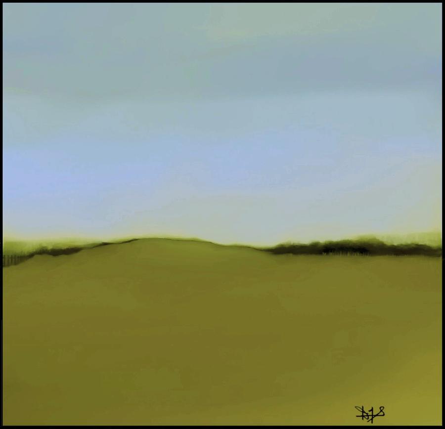 The Hill   A 9 Painting by Diane Strain