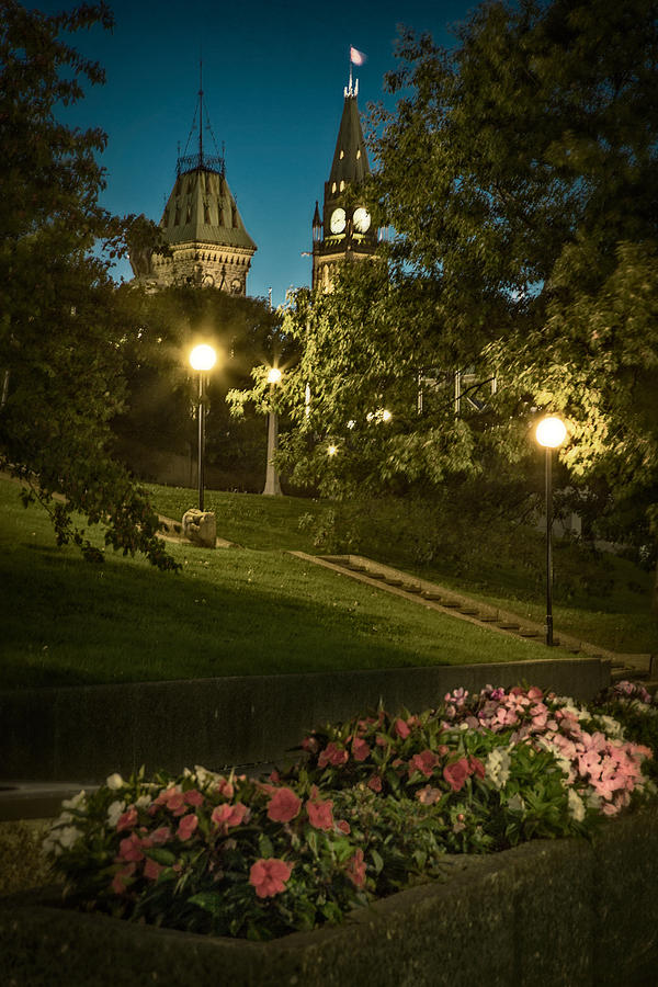 The Hill from the Rideau Canal Photograph by Levin Rodriguez