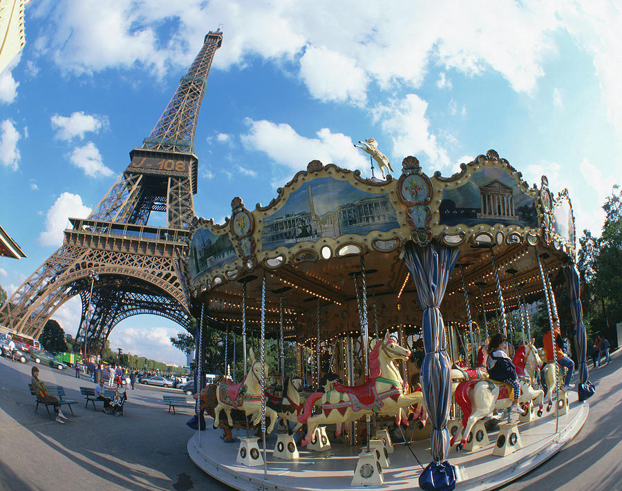 The Historic Merry-go-round, Carousel Photograph by Manfred Gottschalk