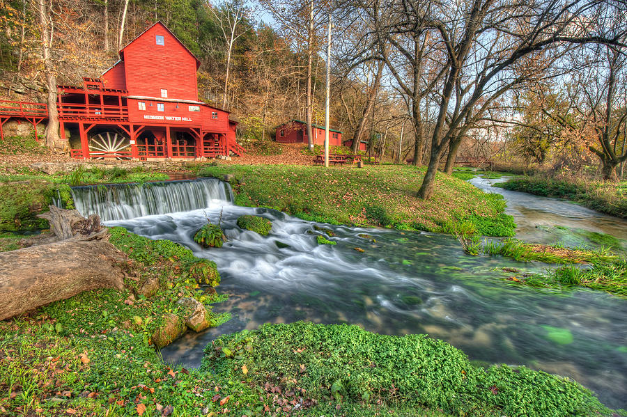 The Hodgson Mill - Missouri Photograph by Gregory Ballos