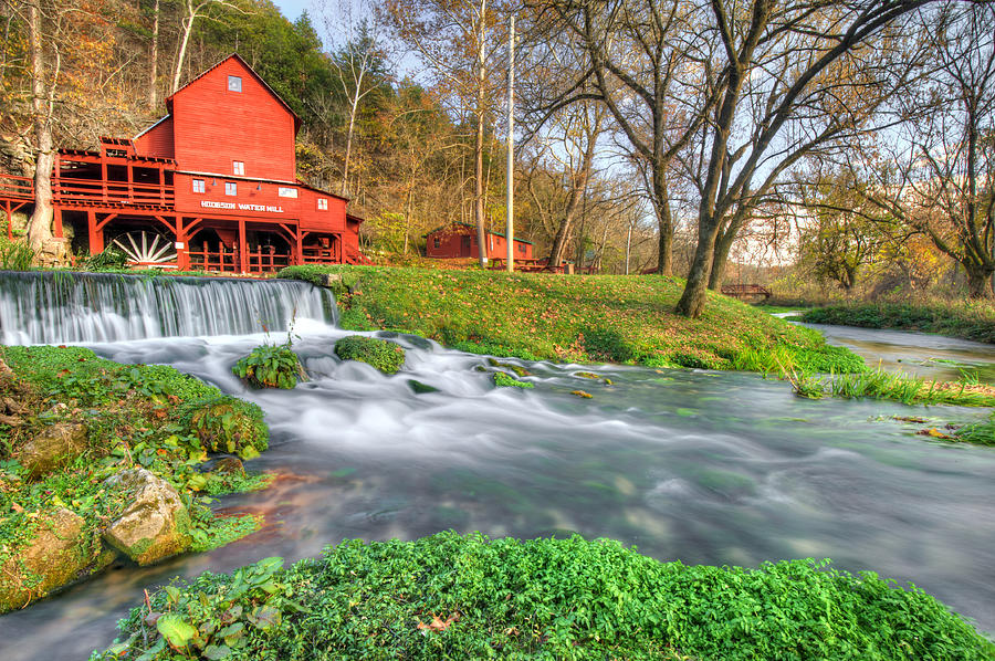 The Hodgson Water Mill - Missouri Photograph by Gregory Ballos