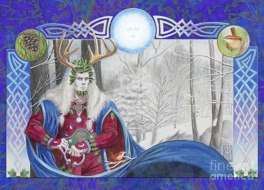 The Holly King Mixed Media by Melissa A Benson