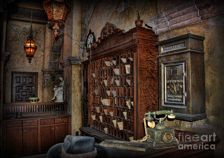 The Hollywood Roosevelt Hotel Reception Desk - Haunted Photograph by Lee Dos Santos