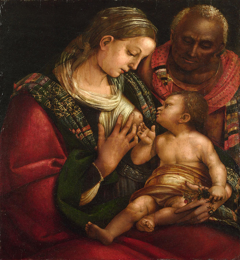 The Holy Family Painting by Luca Signorelli