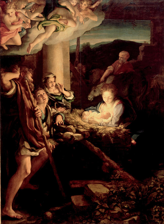 The Holy Night Painting by Correggio