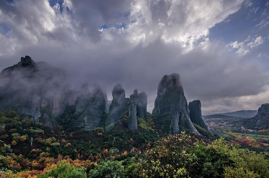 The Holy Rocks - Meteora Photograph by George Papapostolou Photographer