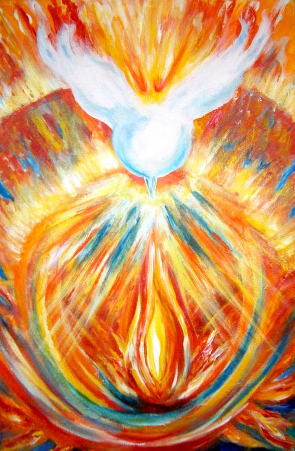 The Holy Spirit Within Painting by Sister Rebecca Shinas