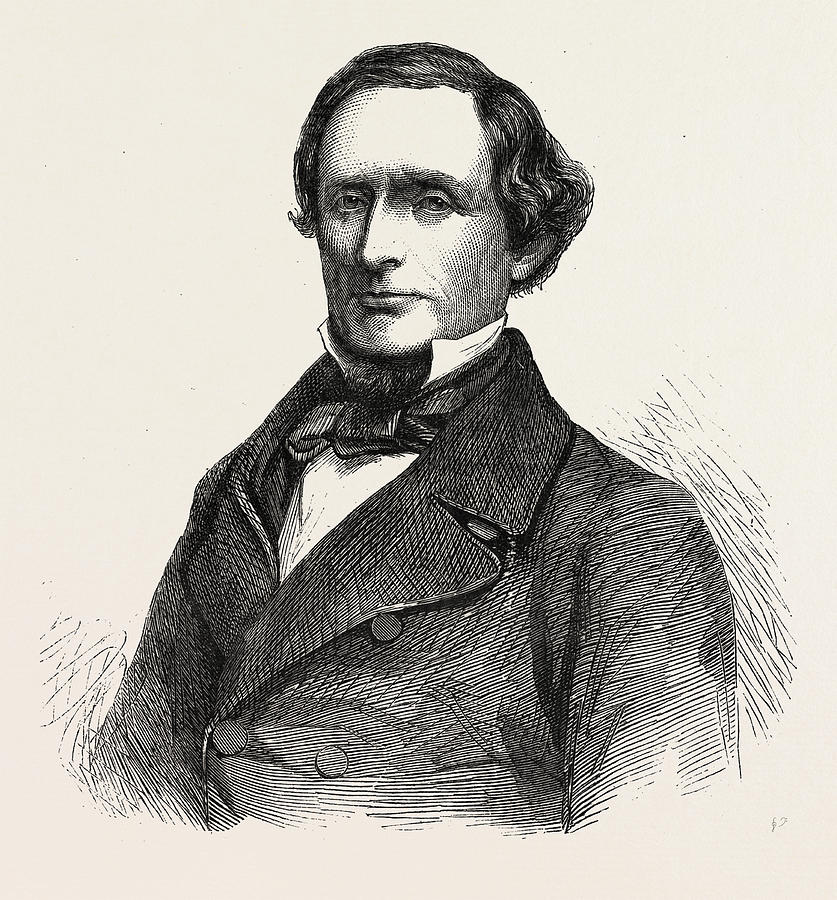 The Hon. Jefferson Davis President Of The Southern Drawing by English