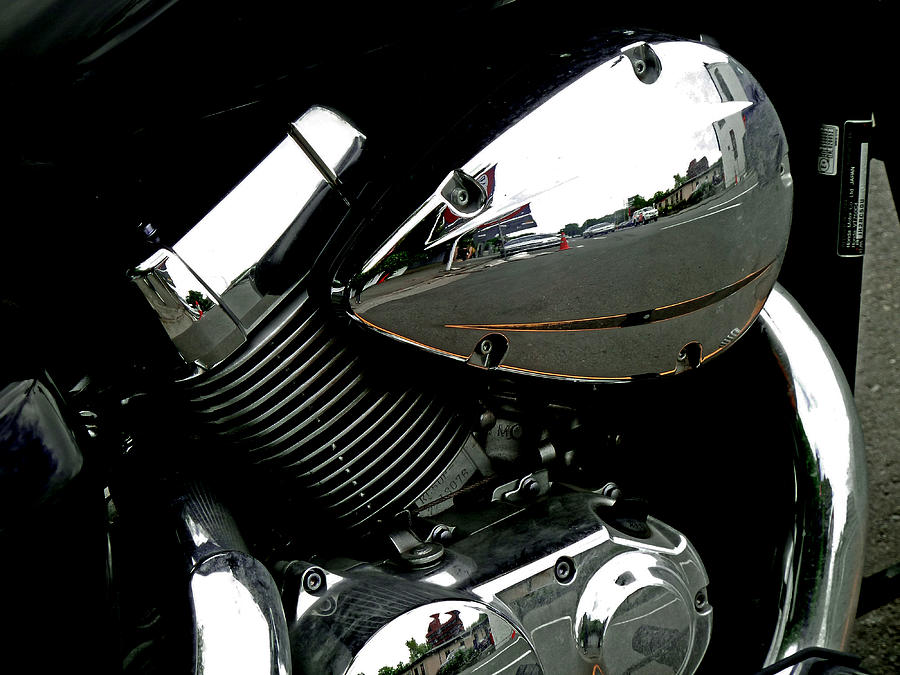 Pipe Photograph - The Hondas Shadow by Steve Taylor