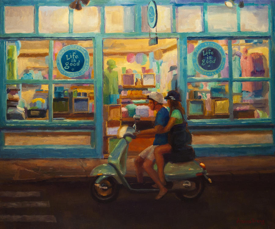 City Painting - The Honeymoon by Jeanne Young