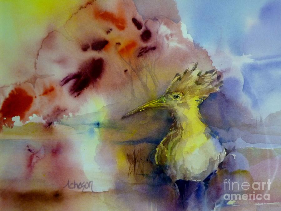 The Hoopoe Painting by Donna Acheson-Juillet