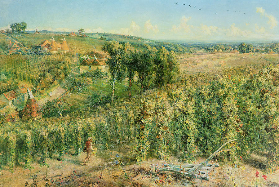 The Hop Garden Painting by Cecil Gordon Lawson