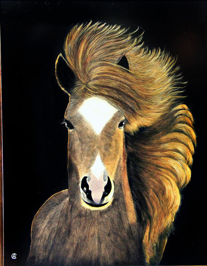 The Horse Painting by Angie Cockle