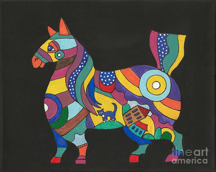 The Horse Of Good Fortune Painting by Margaryta Yermolayeva