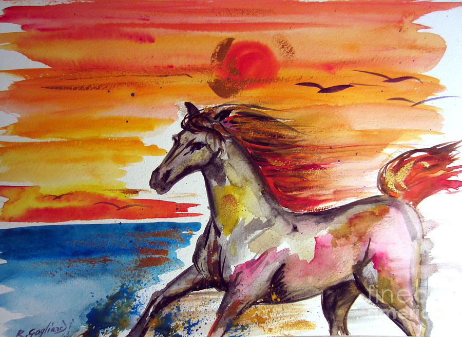 The Horse Painting by Roberto Gagliardi
