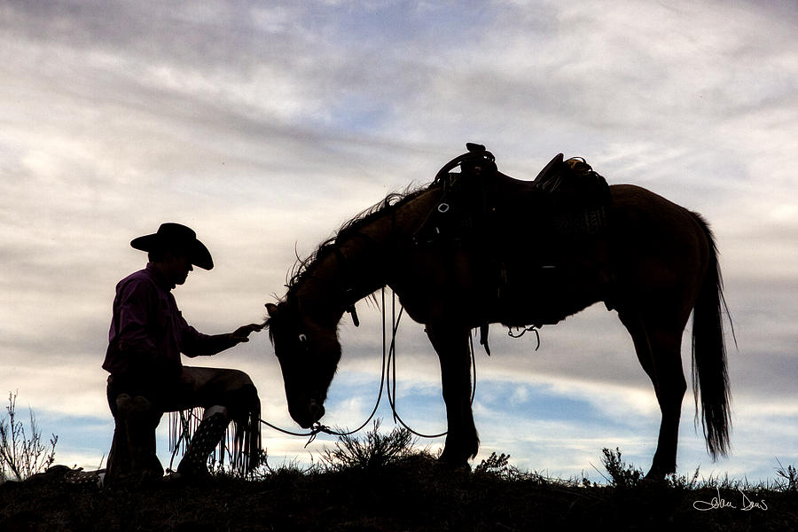Landscape Photograph - The Horse Whisperer 2013 by Joan Davis