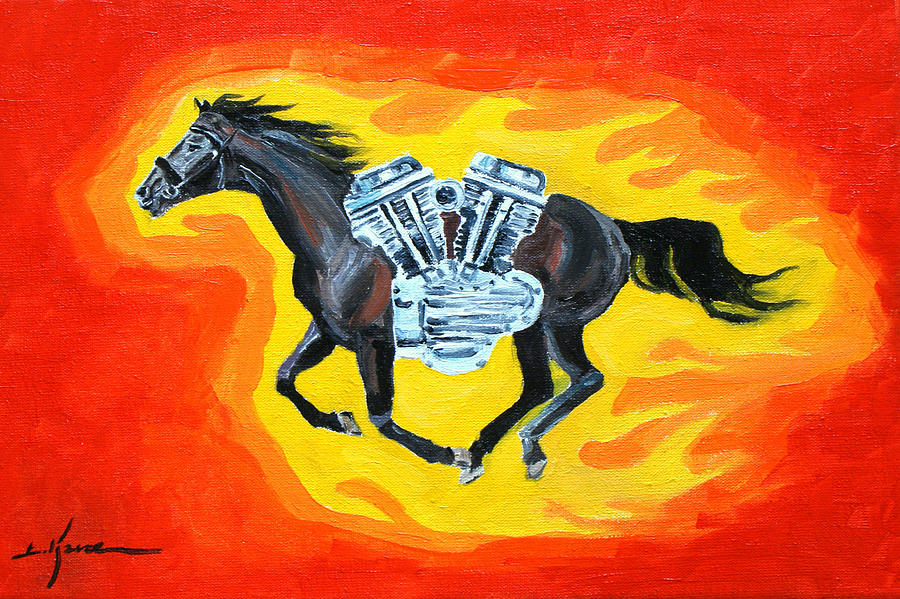 The Horsepower Painting by Luke Karcz
