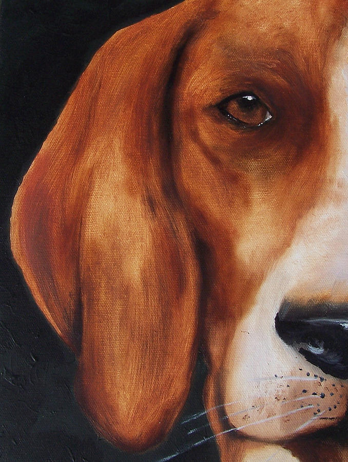 The Hound Painting by Kathy Laughlin