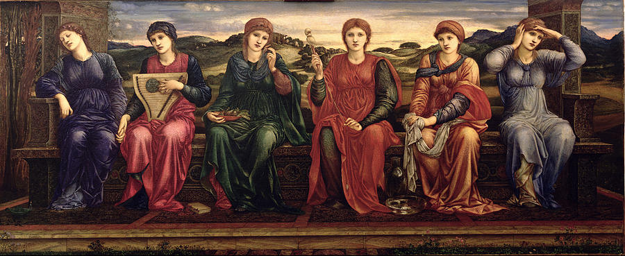 Music Painting - The Hours, 1870-82 by Edward Burne-Jones