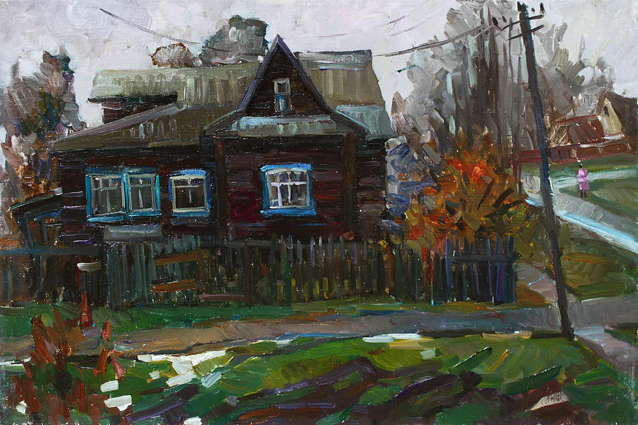 Tree Painting - The house by Juliya Zhukova