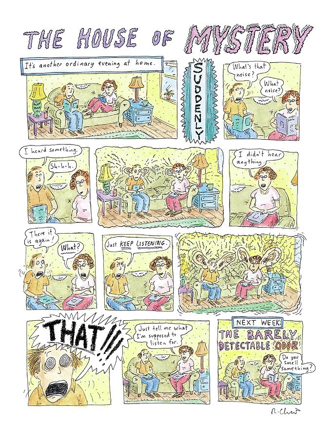 the House Of Mystery Drawing by Roz Chast