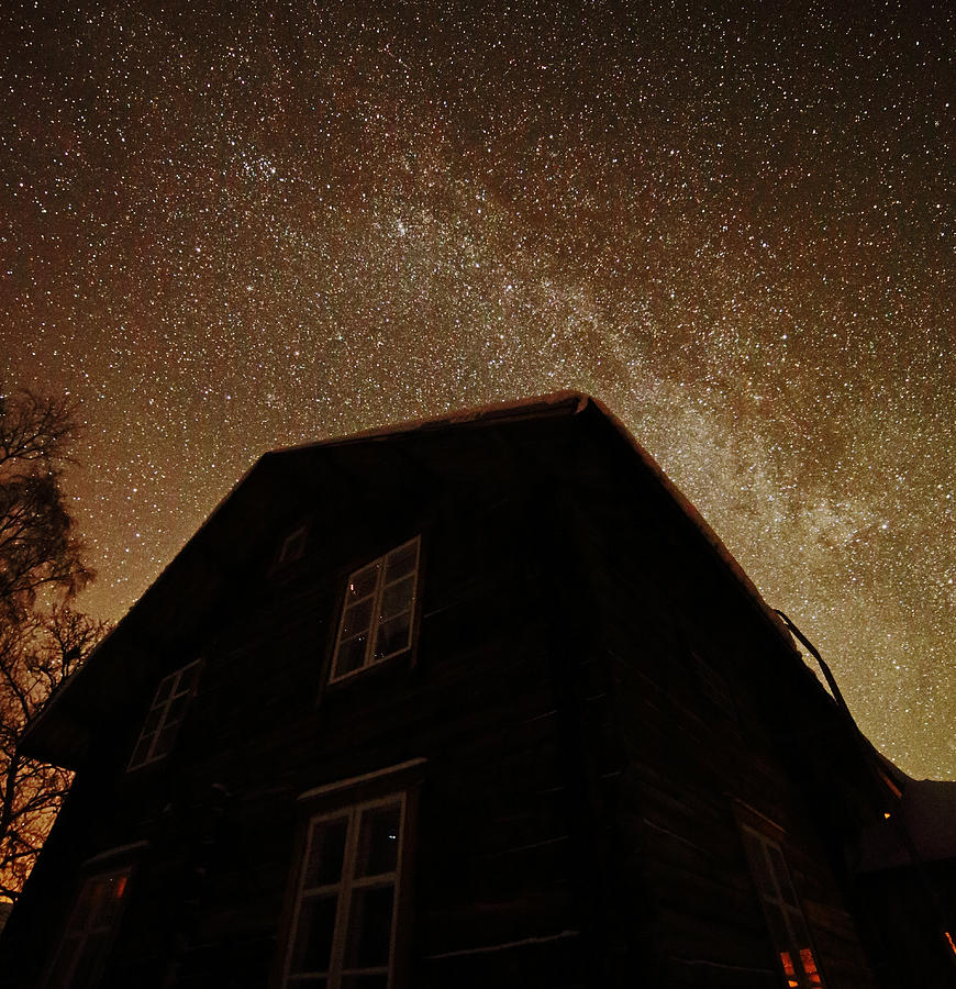 The House under the Milky Way Photograph by Pekka Sammallahti