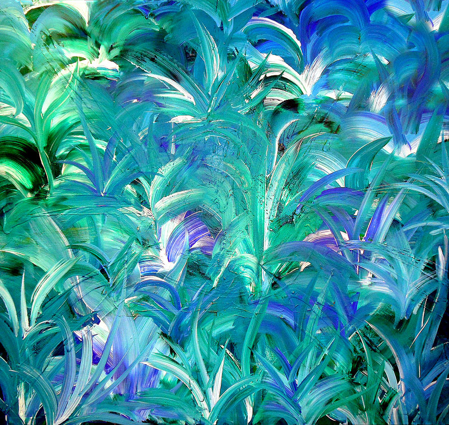Jungle Painting - The Huey Blues by Cyryn Fyrcyd