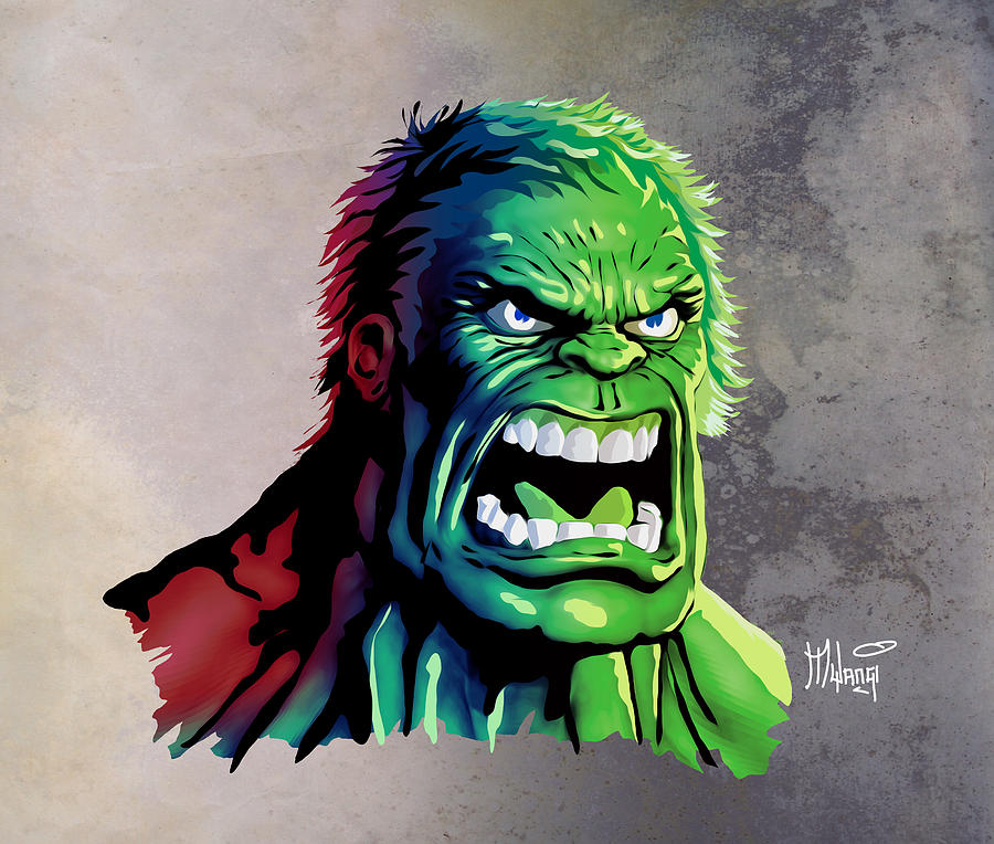 The Hulk Digital Art by Anthony Mwangi