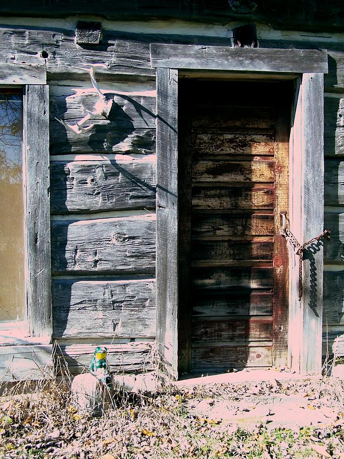 Cabin Photograph - The Hundred Year Old Door by Kathleen Luther