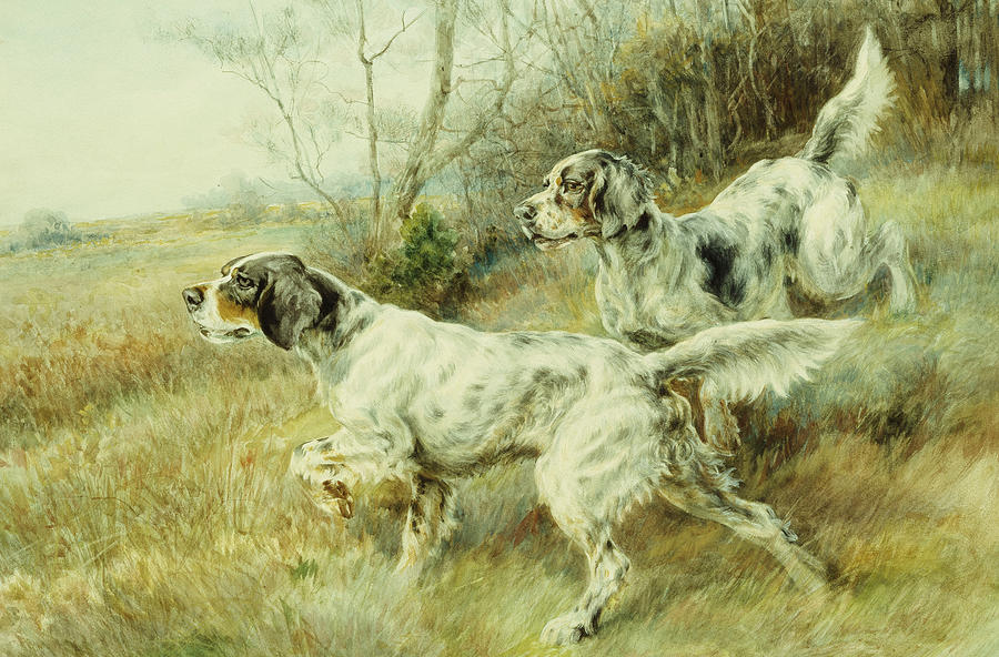 Sports Painting - The Hunt by Edmund Henry Osthaus by Edmund Henry Osthaus