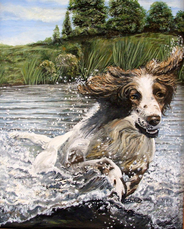 The Hunting Dog Painting by Mackenzie Moulton