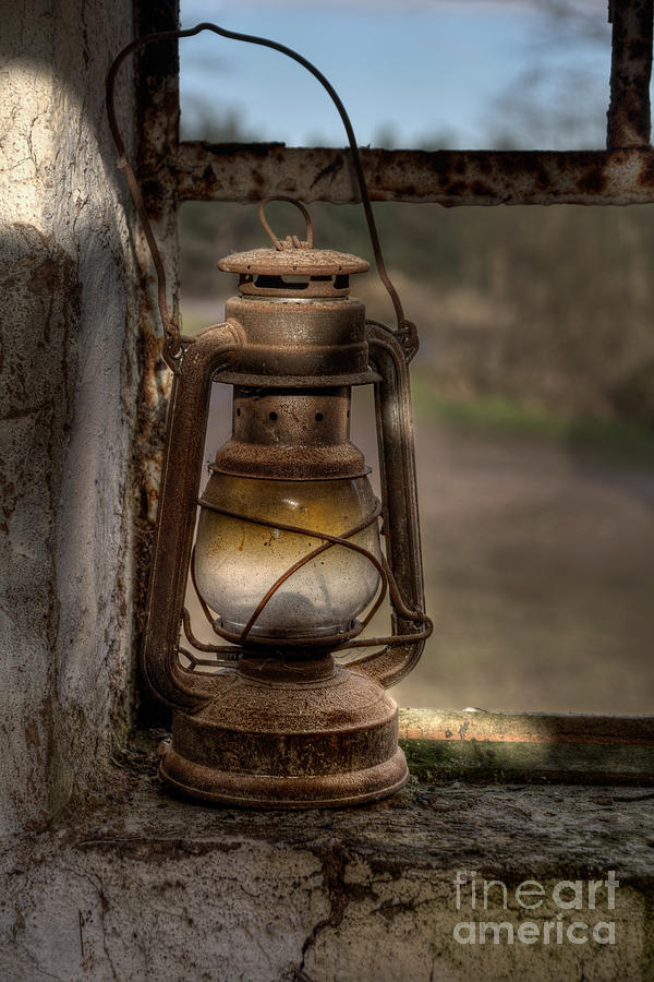 Lamp Photograph - The Hurricane Lamp by Ann Garrett