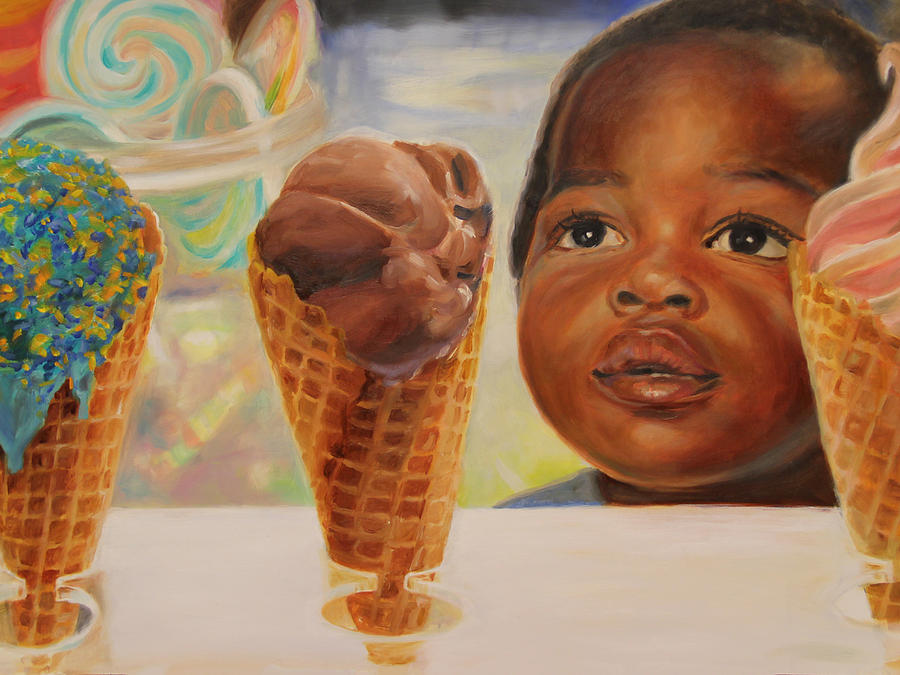 The Ice Cream Shop Painting by Emily Olson