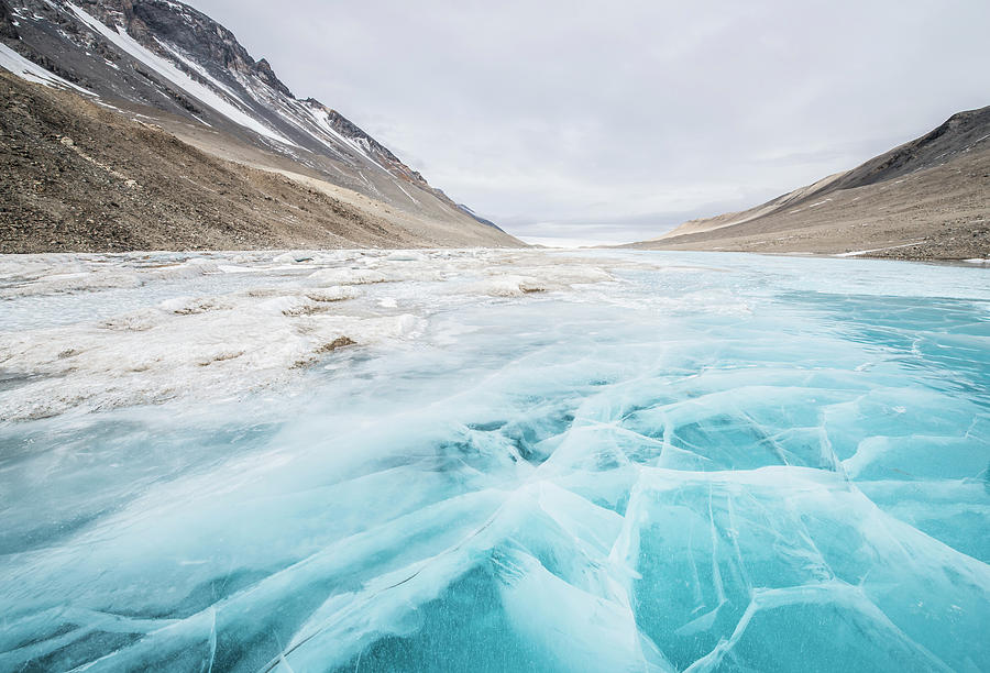 The Ice Of Lake Hoare Antarctica Photograph by Alasdair Turner - Fine ...